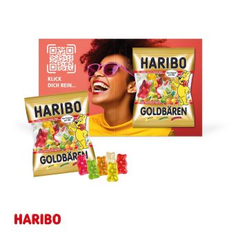 Promotionele gevouwen kaart met zoete vulling