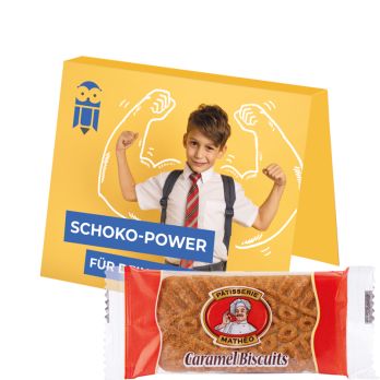 Reclamekaart Midi caramel biscuits
