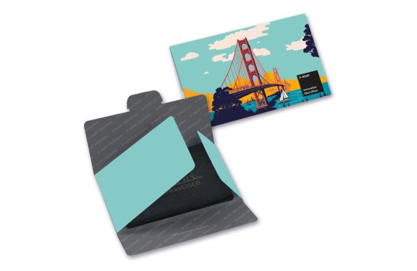 Microvezel reliëfdoekje in papieren etui