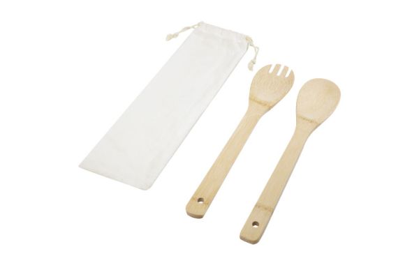 Endiv Salatbesteck aus Bambus - natural 