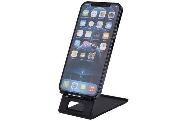 Rise schlanker Aluminium Smartphone Ständer - schwarz 