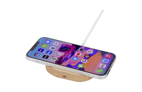 Cerris kabelloses 15W Kork-Ladepad - natur 