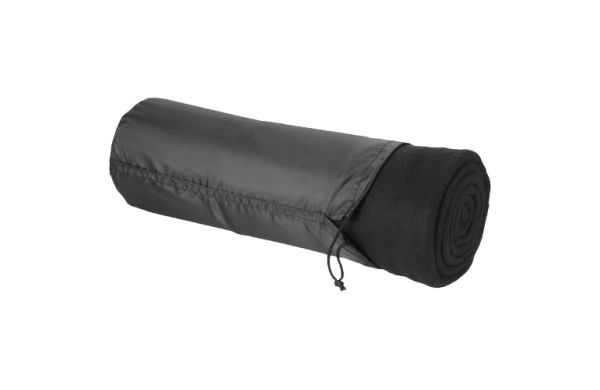 Huggy Fleecedecke mit Hülle - schwarz 