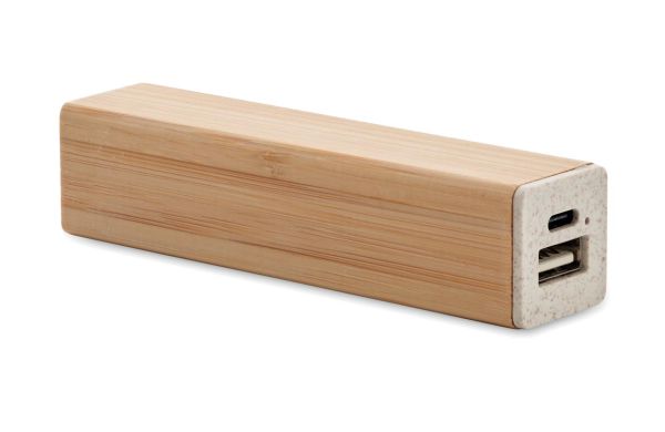 2200 mAh Powerbank - holzfarben