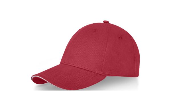 Darton Sandwich Kappe mit 6 Segmenten - rot 