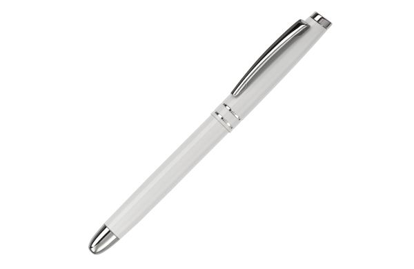 Aluminium Rollerball mit 2 Ringen, weiss