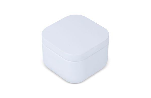 Ananda Duftkerze auf pflanzlicher Basis in recycelter Dose, weiss