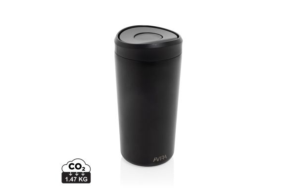 Avira Alix Klickbecher aus RCS rec. Stahl 400ml, schwarz