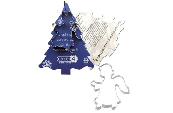 Bakvormen met receptenblok voor kerstboom