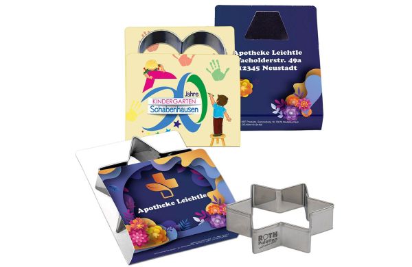 Bakvorm enkele verpakking - Kerstmis, dubbelzijdig, lasergravure