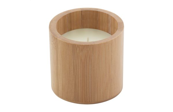 Bambuskerze Takebo, weiss