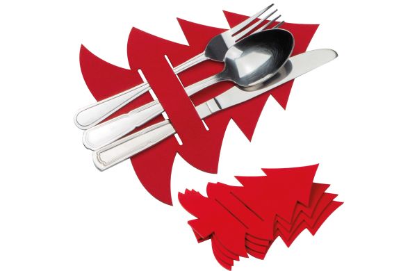 Bestekzak in kerstboomlook