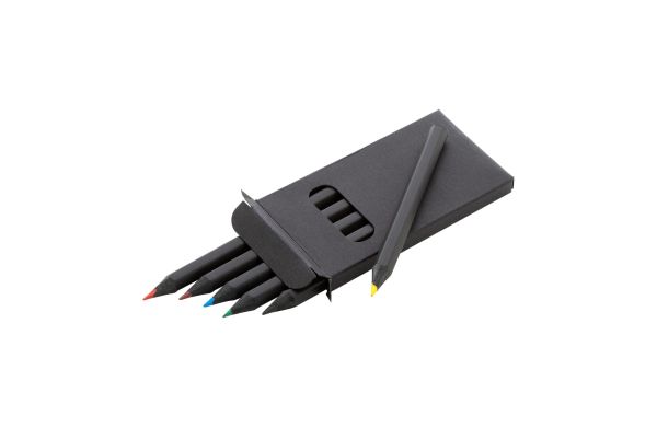 Buntstifteset Blatty 6, schwarz