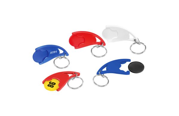 Chiphouder met 1€-muntje en ring "Epsilon"