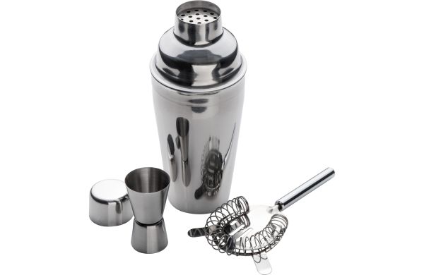 Cocktail Set 3 teilig - silbergrau