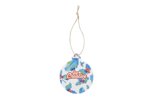 CreaJul Seed Weihnachtsbaumschmuck aus Saatgutpapier, Kugel, natur