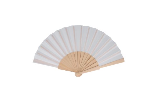 Fächer aus Holz mit R-PET, volle farbe