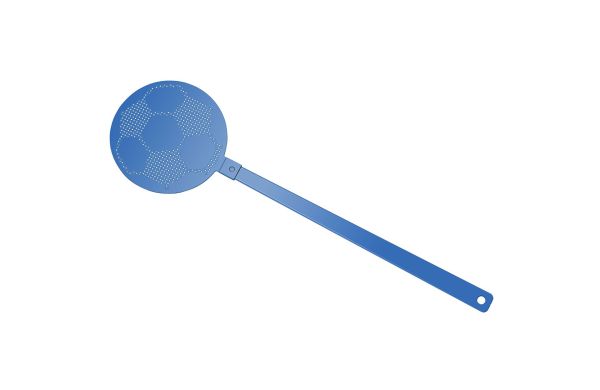 Fliegenklatsche Fußball_ blau-blau