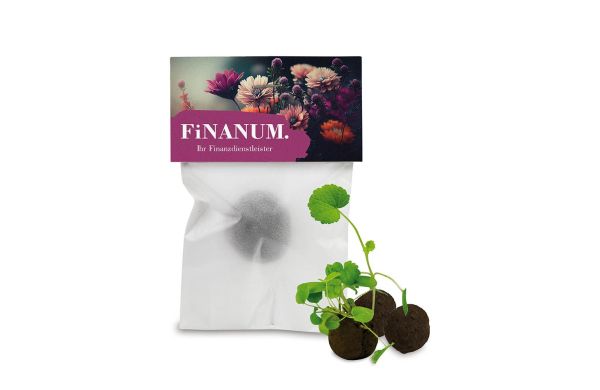 Bloemenbollen in een perkament zakje