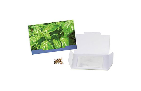 Bloemenkaart met zaden