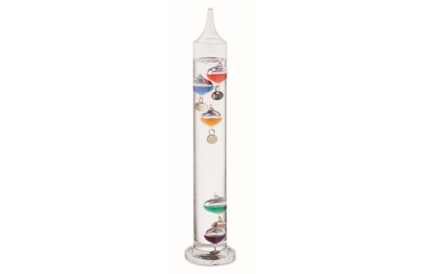 Galileo Thermometer Glas 28cm - transparent