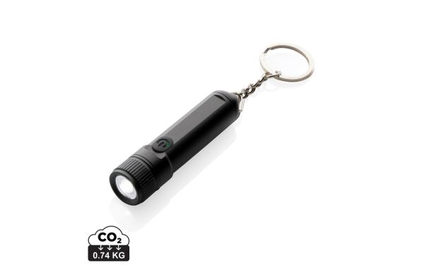 Gear X wiederaufladbare ultrahelle Key-Chain Taschenlampe, schwarz
