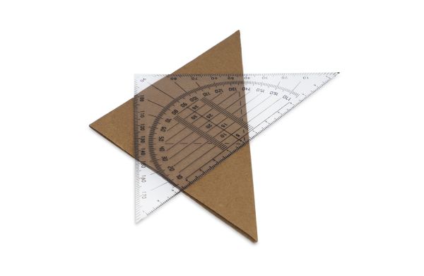 Geodreieck, transparent