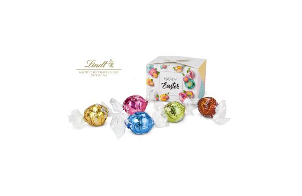 Geschenkartikel: Lindt Paasplezier - met 5 Lindt Lindor ballen, ook in individuele pralinedoos