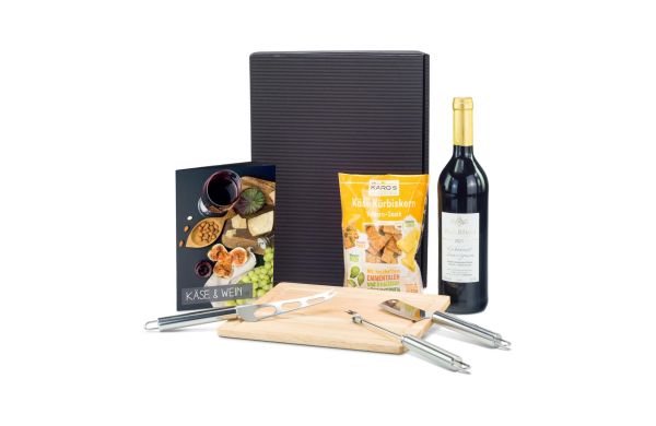 Geschenkset / Presentset: Kaas & Wijn