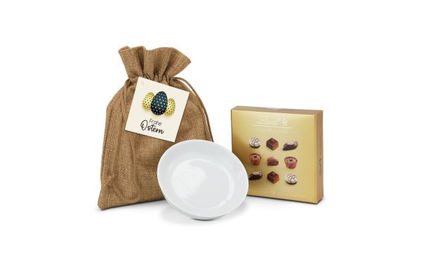 Geschenkset: Paas kostbaarheden - 9 mini pralines goud