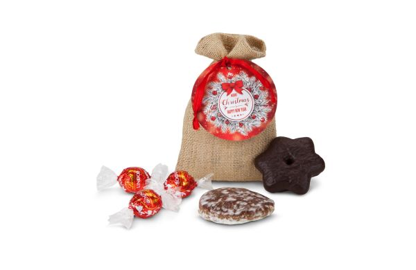 Geschenkset: Zoete kerstzak