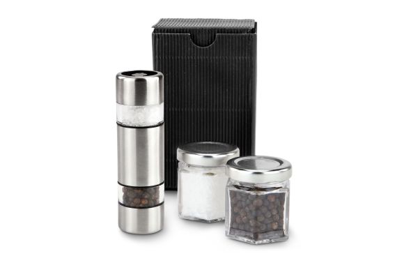 Geschenkset: Zout & Peper in miniformaat, zwarte verpakking