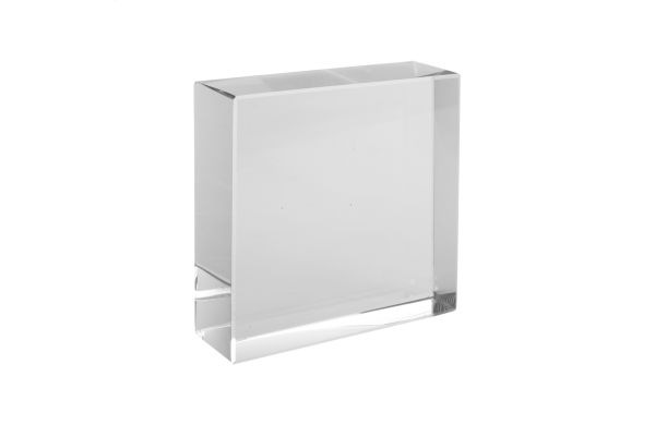 Glas-Quader Louisville, weiss