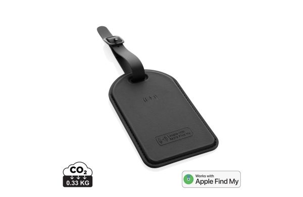 Globetrack RCS rPolyester Anhänger mit weltweiter Ortung, schwarz