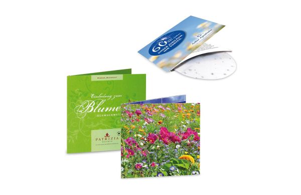 Groene kaart met zaden