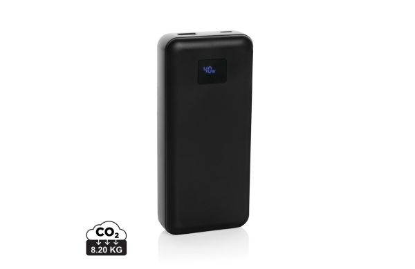 Gridley 20.000mAh 65W Laptop Powerbank aus RCS rPlastik, schwarz
