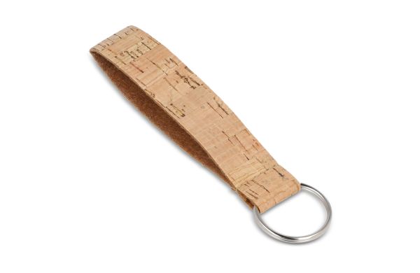 Handgelenkband aus Kork mit Schlüsselring, natur
