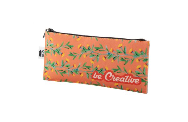 individuelle RPET Stiftetasche CreaFelt Pen Zip, weiss