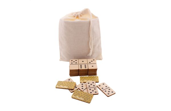 Individuelles Domino-Spiel Maltese, weiss