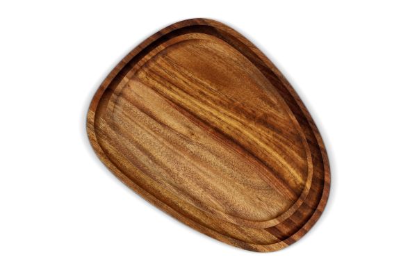 InSideOut 2er-Pack Holztabletts in Bioform, holz