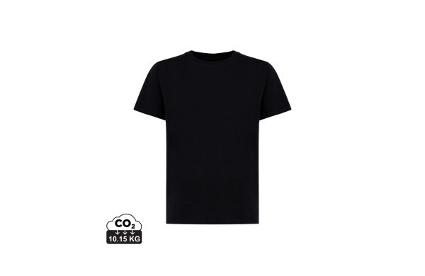 Iqoniq Koli Kids T-Shirt aus recycelter Baumwolle, schwarz, 11-12j (146-152cm)