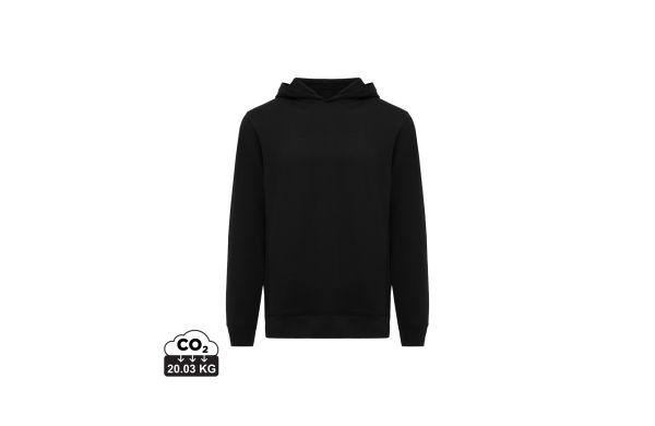 Iqoniq Yengo Hoodie mit Seitentaschen aus rec. Baumwolle, schwarz, 4XL