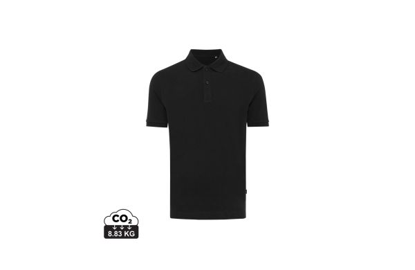 Iqoniq Yosemite Piqué-Poloshirt aus recycelter Baumwolle/schwarz/4XL