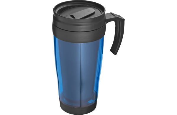 Isolierbecher aus Kunststoff, 400ml - blau