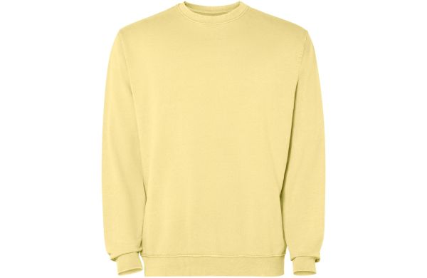 Jaya Pullover mit Rundhalsausschnitt Unisex, gelb, XS