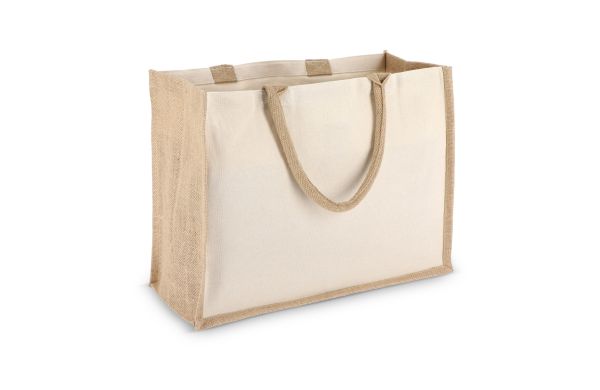 Jute-katoenen draagtas OEKO-TEX® 42,5 x 19 x 32 cm 320 g/m²