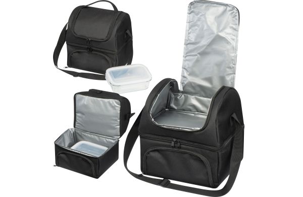 Kühltasche mit Foodcontainer - schwarz