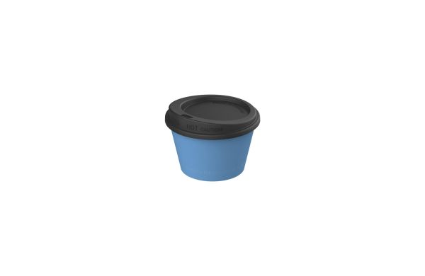 Kaffeebecher "ToGo", 0,1 l, blau/schwarz