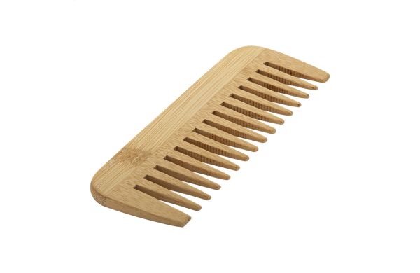 Kamm aus Bambus Leonard, weiss