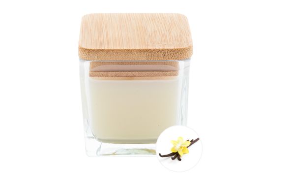 Kerze Cubama, Vanille, weiß